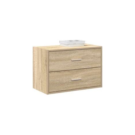 Armoire avec 2 tiroirs chêne sonoma 60x31x40 bois ingénierie (1/5)