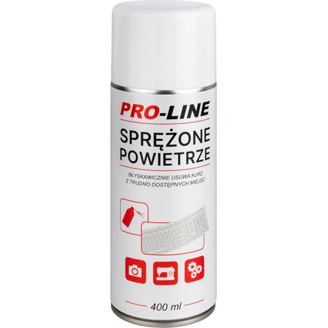 Aire comprimido para limpieza de electrónica de máquinas de coser PRO-LINE spray 400ml (1/3)