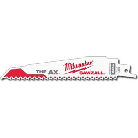 Milwaukee Lama a sciabola THE AXE Legno con chiodi 150mm 5Tpi - 5uts (1/6)