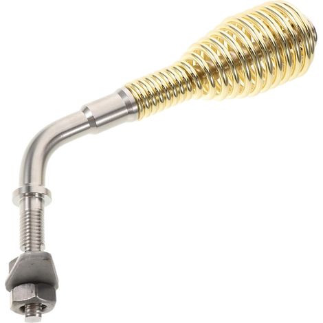 Poignée de Porte à Ressort 10 Cm M8 en Métal Résistant Haute Température, Remplacement pour Poêle à Bois et Cheminée, Accessoire de Porte de Foyer Sécurisé et Polyvalent