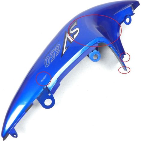 [PRODUIT D'OCCASION] Coque arrière gauche origine pour moto Suzuki 650 SV 1999 à 2002 (1/4)