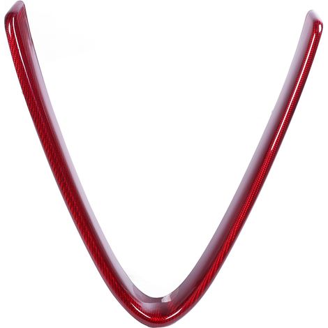 Jeffergarden Garniture de calandre en forme de V pour Alfa Romeo Giulia 2017-2020 rouge (1/5)