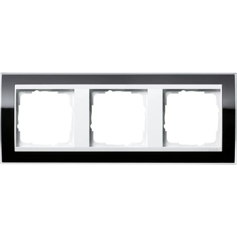 Gira Marco embellecedor 3f Interm. RW Gira Event Claro Negro [0213733], 0213 733