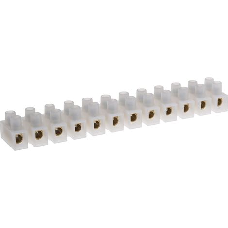 Bornier de raccordement RS PRO, 12 pôles , A visser, 10mm², 10 57A ( Prix pour Paquet de 5 )