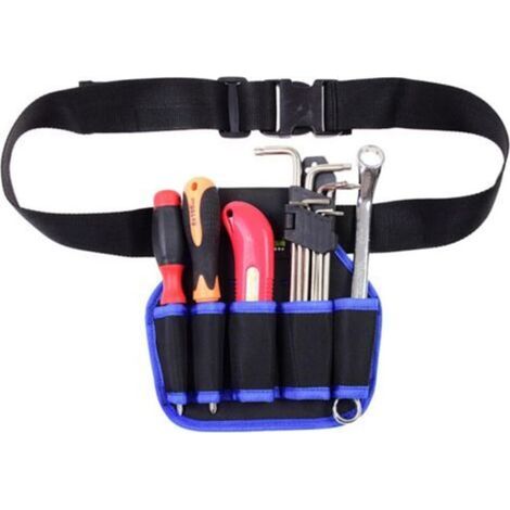 Sacoche à Outils Professionnelle, Ceinture à Outil d'électricien, Pochette D'électricien Professionnel, Sac Outils(Bleu)