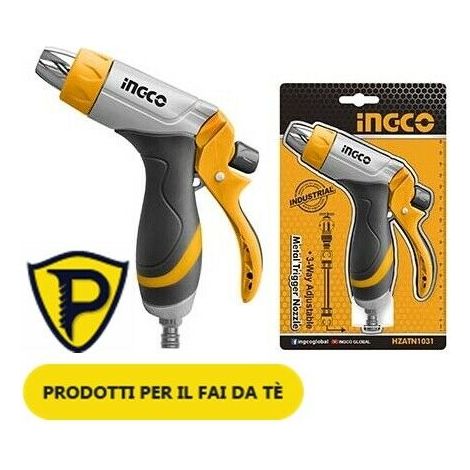 PISTOLA PROFESSIONALE IN ALLUMINIO CON REGOLAZIONE PER IRRIGAZIONE GIARDINO (1/3)