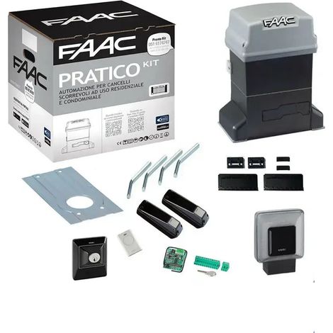 Faac Pratico 746 Kit Automazione Cancello Scorrevole 600kg