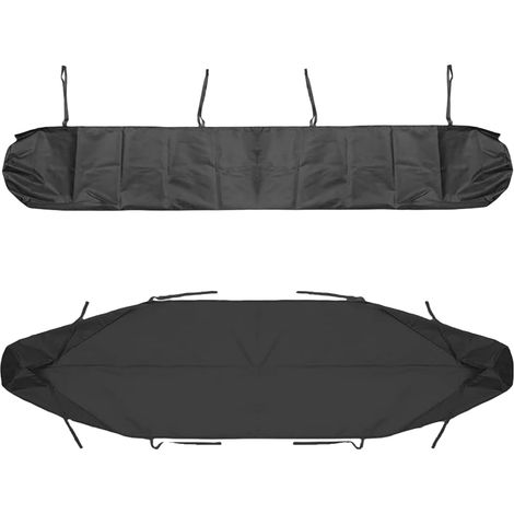 Gartenmarkisenabdeckung, 2 m-5 m staubdichte Schutzhülle für Terrassenüberdachungen, wasserdichter Winterschutz (5 m, Schwarz)