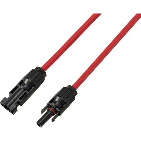 TRU COMPONENTS TC-13805732 Rallonge de câble solaire 6.0 mm² 30 A Longueur de câble 1 m