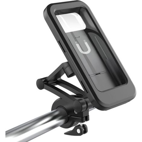 Supporto per telefono da bicicletta impermeabile con touchscreen, borsa da manubrio girevole a 360°, supporto per cellulare per telefoni sotto i 6,7 pollici, compatibile (1/5)