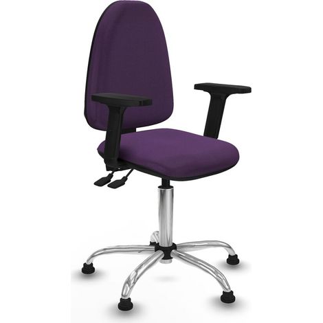 Sedia da Ufficio Piqueras y Crespo A√Ωna AS bali morado brazos 2D base cromada topes Viola (1/5)
