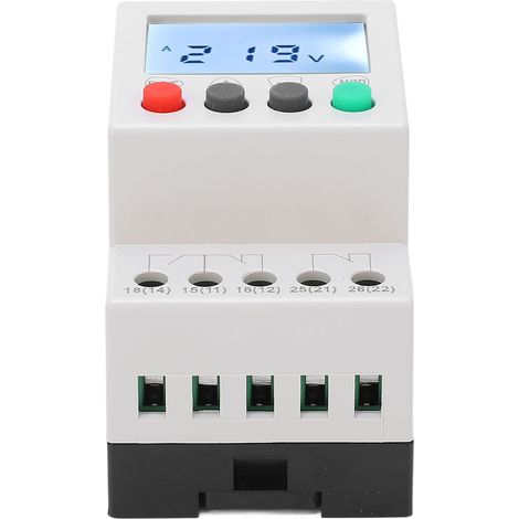 Relais de surveillance de tension triphasé à 4 fils avec écran LCD, protection contre les surtensions et les sous-tensions, 115-277 V CA (1/5)