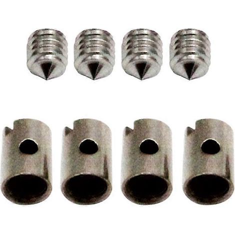 Lot de 8 embouts de câble sans soudure 5 mm pour starter d'accélérateur de moto, scooter, quad et tondeuse. (1/4)