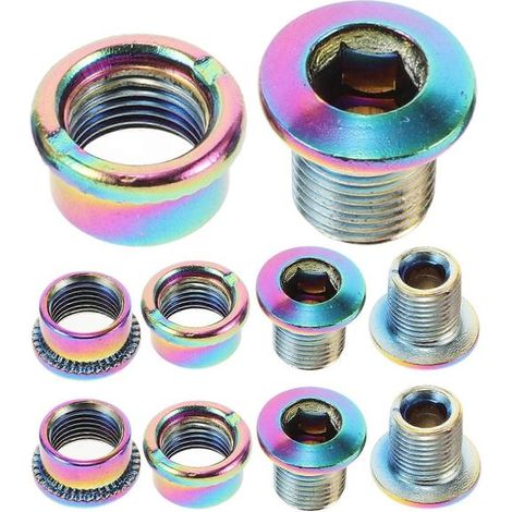 Vis de plateau portables, vis de manivelle en alliage, boulons de fixation, lot de 5 pour vélos (1/5)