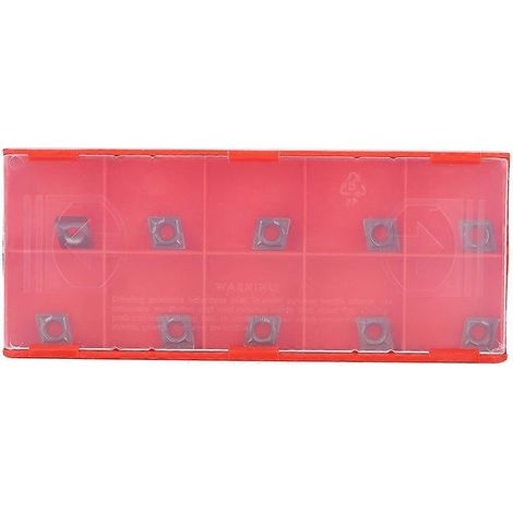 10 plaquettes de coupe indexables en carbure CCMT060204 VP15TF pour tours et fraiseuses CNC