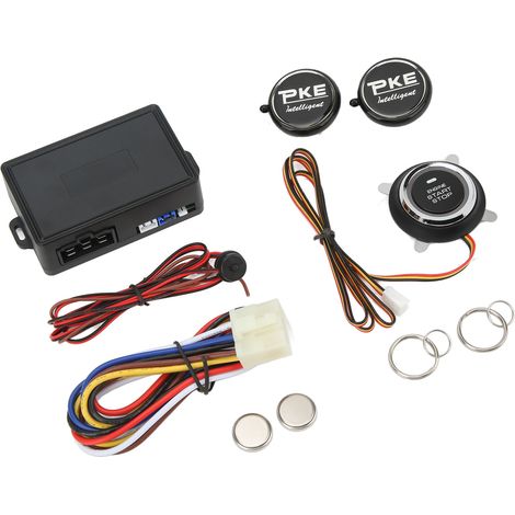 Kit Alarme Voiture 12V 2.4G Détection Automatique Sensible Démarrage Moteur à Distance Système Sécurité Automobile (1/5)