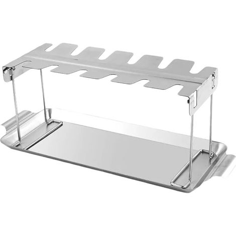 royaluxe -Support de cuisses de poulet - Support de barbecue pliable - Convient pour les barbecues, les rassemblements - Support pour cuisses de poulet (1/5)