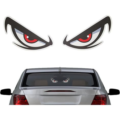 Autocollants réfléchissants pour Voiture - Autocollants pour Les Yeux stéréo - Amusants - - pour Voiture, fenêtre, Mur (1/5)