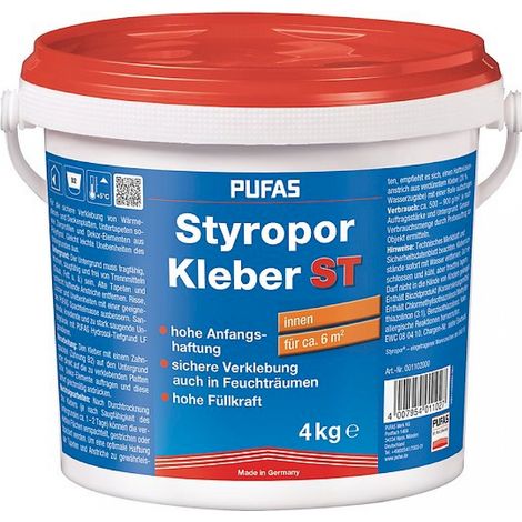 Pufas Styroporkleber und Renoviervlies Kleber 4kg 1102000