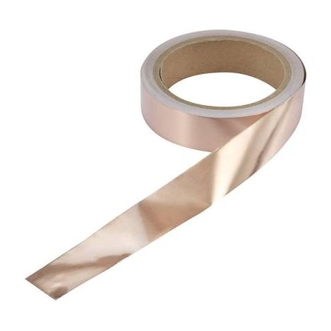Ruban adhésif antistatique (ESD) TRU COMPONENTS CU-F2.5R1000 1569011 cuivre (L x l) 10 m x 25 mm 10 m