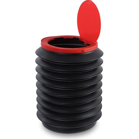 Poubelle de voiture pliable et étanche de 5 L, universelle, portable et anti-fuite (sans couvercle) (1/4)