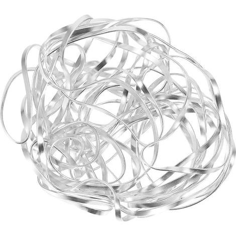 Blumenständer, fester und flexibler Blumenständer – 10 x 10 x 4,5 cm – Silber (1/3)