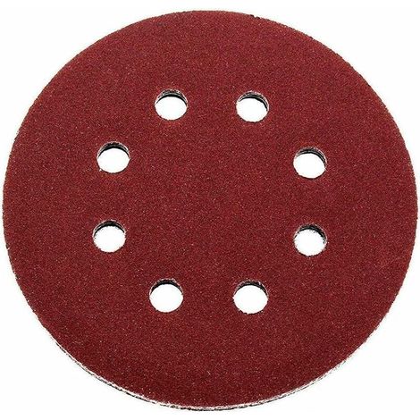Disques abrasifs professionnels │ 60 pièces │ 8 trous │ Ø 125 mm │ Mixpack (10 x grain 40/60/80/120/180/240 chacun) │ pour ponceuses excentriques │ Feuilles abrasives │ Papier abrasif