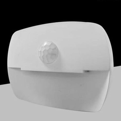 TRADE SHOP - Luce Notturna A Led 0.5w Con Sensore Di Movimento Luce Calda Fredda Naturale Xggyd-005 - -Bianco Freddo      - (1/3)