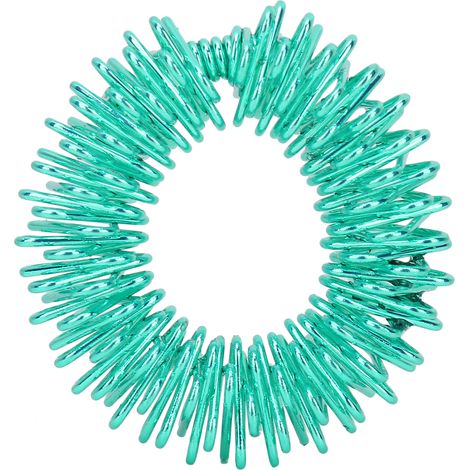 Lot de 10 anneaux sensoriels à picots pour massage des doigts, anti-stress et soulagement de la douleur, thérapie manuelle, pour enfants et adultes, vert (1/5)