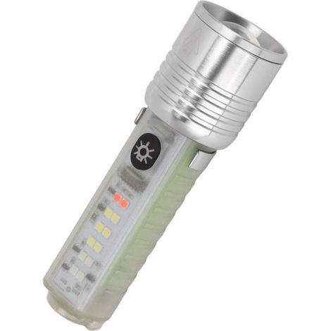Flashlight LED - 1800 Lm - 8 Modes - USB Rechargeable - Magnetic Tail - UV Function - Outdoor Emergency Camping (1/5)
