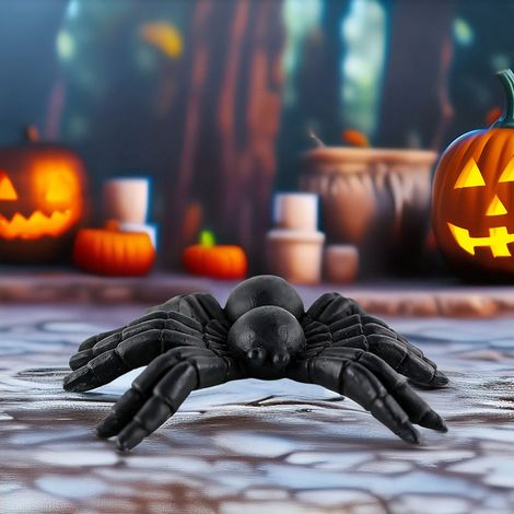 Décoration Halloween - Statue Chat Noir Résine - Ornement de Table Intérieur - Pour Étagère, Cheminée ou Plateau à Niveaux - Lot de 1 (1/5)