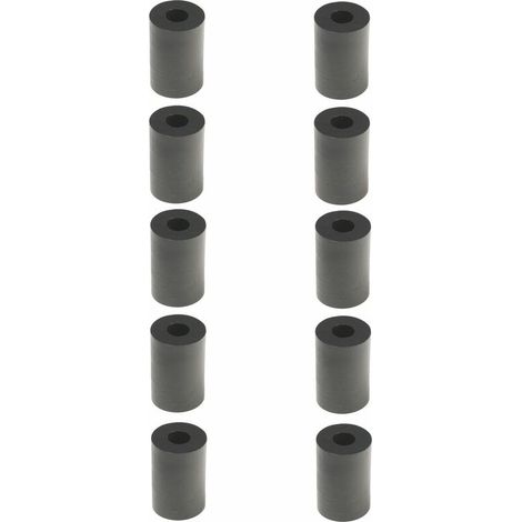 – Lot de 10 entretoises en plastique PE-HD diamètre M12 – Hauteur 10mm – Résistance optimale pour projets de bricolage (1/2)