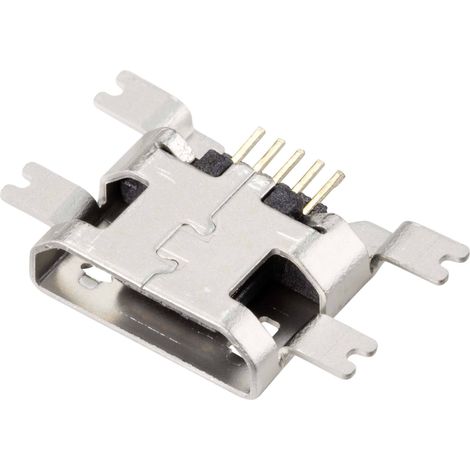 TRU COMPONENTS TC-9201988 Embase femelle micro-USB 2.0 CMS embase femelle horizontale Micro-USB 2.0 (1/4)