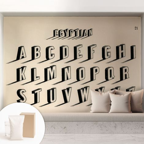 Fototapete Tapete Vliestapete mit Kleber Büro Wandgestaltung - Wanddekoration Wohnzimmer Vintage-Stil 208x146 cm (1/5)