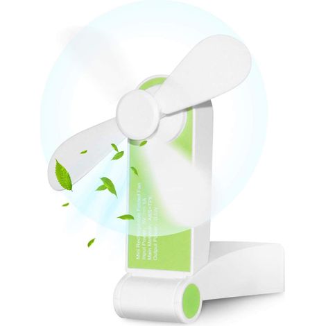 Mini ventilateur pliable portable rechargeable USB, poche personnel pour bureau, maison et extérieur, petite taille