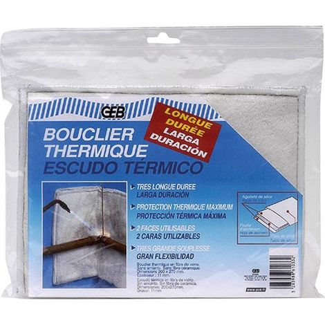 Bouclier thermique très longue durée 20x27cm - Geb
