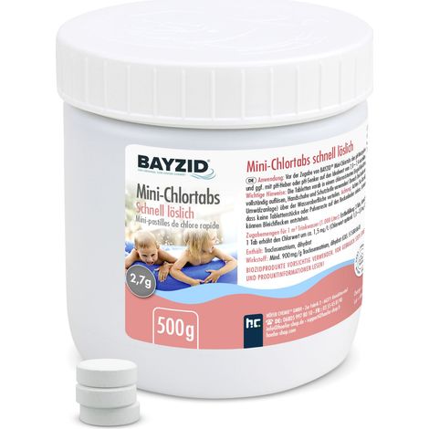 500 g BAYZID® Mini - Chlortabs 2,7 g für kleine Pools (1/5)