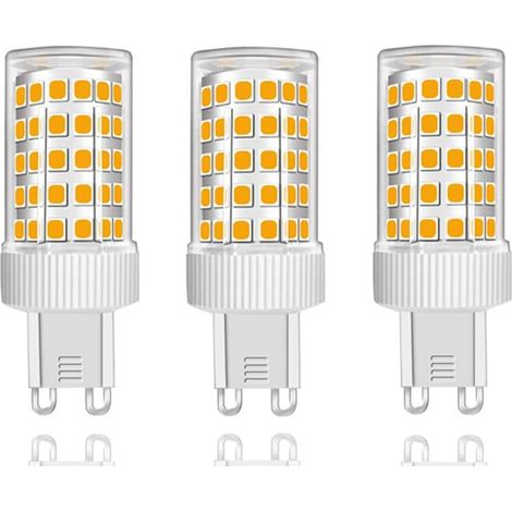 Lot de 3 Ampoules LED G9 10W Équivalent Halogène 150W, 86 LED, 1000Lm, Angle de faisceau 360°, Ultra Lumineuses, AC220-240V, Non Dimmable, Blanc Chaud 3000K… [Classe énergétique B] (1/5)