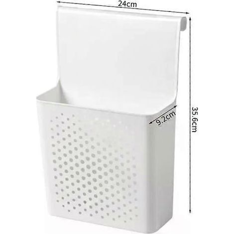 Étagère de rangement créative pour la cuisine. panier suspendu pour porte de placard. poubelle murale. poubelle gain de place (1/5)