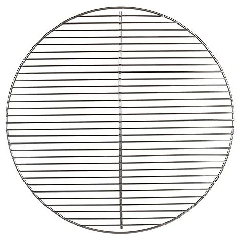 QAZQA Grille de Barbecue - en Acier Inoxydable - pour Le Barbecue Boule - en Forme Ronde - Toutes Les Marques - Diamètre 47cm