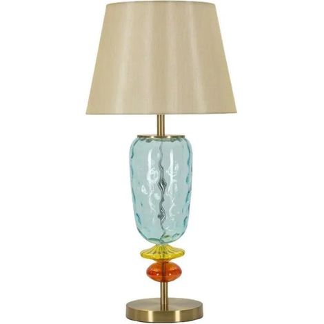 Bunte Tischlampe Mauro Ferretti 35 cm Durchmesser 40 Watt