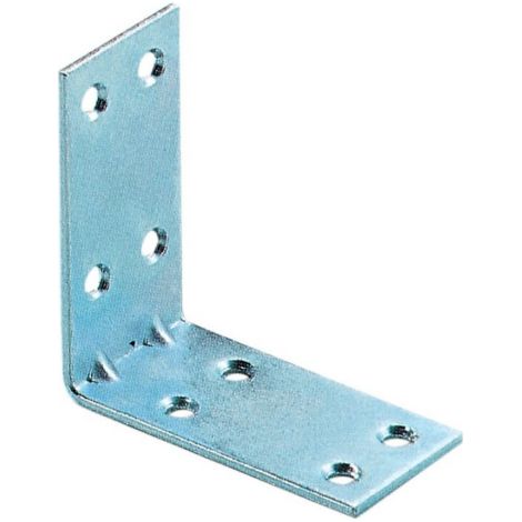 cf 4 pcs de plaques d&39angle en acier galvanisA avec 8 trous plaque d&39angle 3x3 cm