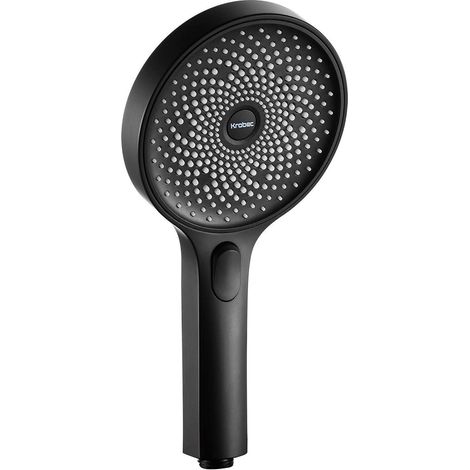 Krobec Handbrause Duschkopf Regendusche 130 mm mit 3 Strahlarten (1/5)
