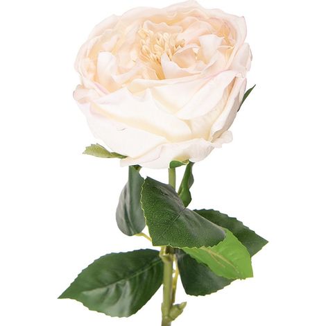 Fleur artificielle rose pour vase et décoration de table en plastique blanc 43 cm - PANGIVO (1/2)