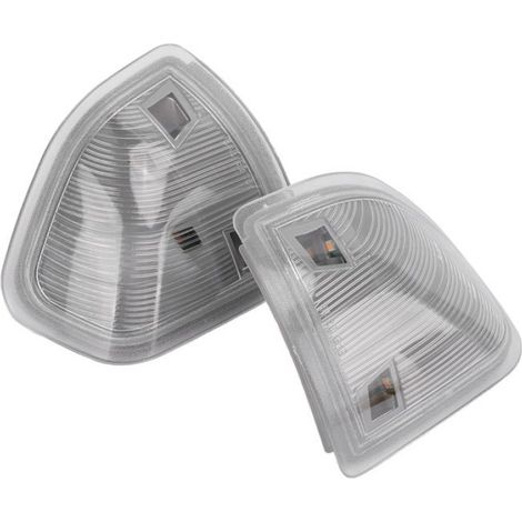 clignotant LED pour rétroviseur de porte Clignotant LED pour rétroviseur latéral gauche moto centrale Blanc transparent (1/4)