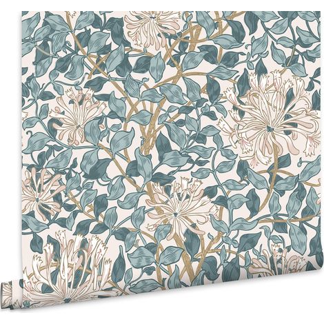 William Morris At Home Vliestapete Honeysuckle Dusk Blau 10mx52cm (1/5)