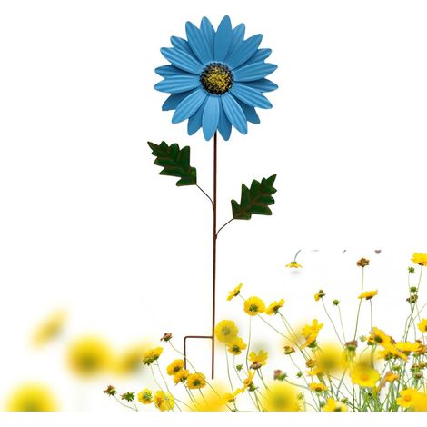 Pflanzstecker Bunte Sonnenblume aus Eisen als