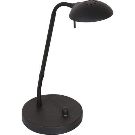 Mexlite - lampada da tavolo - Biron - nero - vetro metallo -