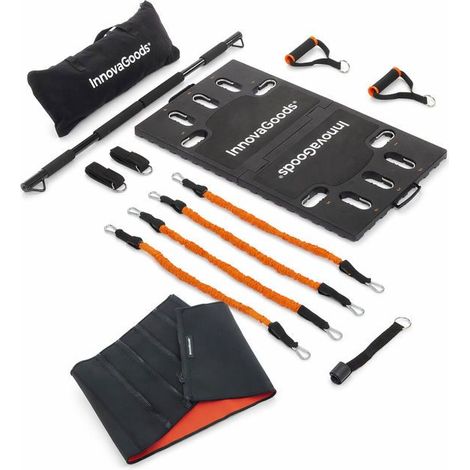 Pack Fitness - INNOVAGOODS - Gympak Max - Verstellbare Widerstandsbänder - Sauna-Effekt Gürtel - Faltbare rutschfeste Basis (1/5)