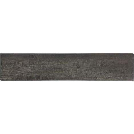 Pavimento vinilico SPC a clic 5 mm nero effetto legno 2,554 m² 10 doghe HOMVRA (1/5)
